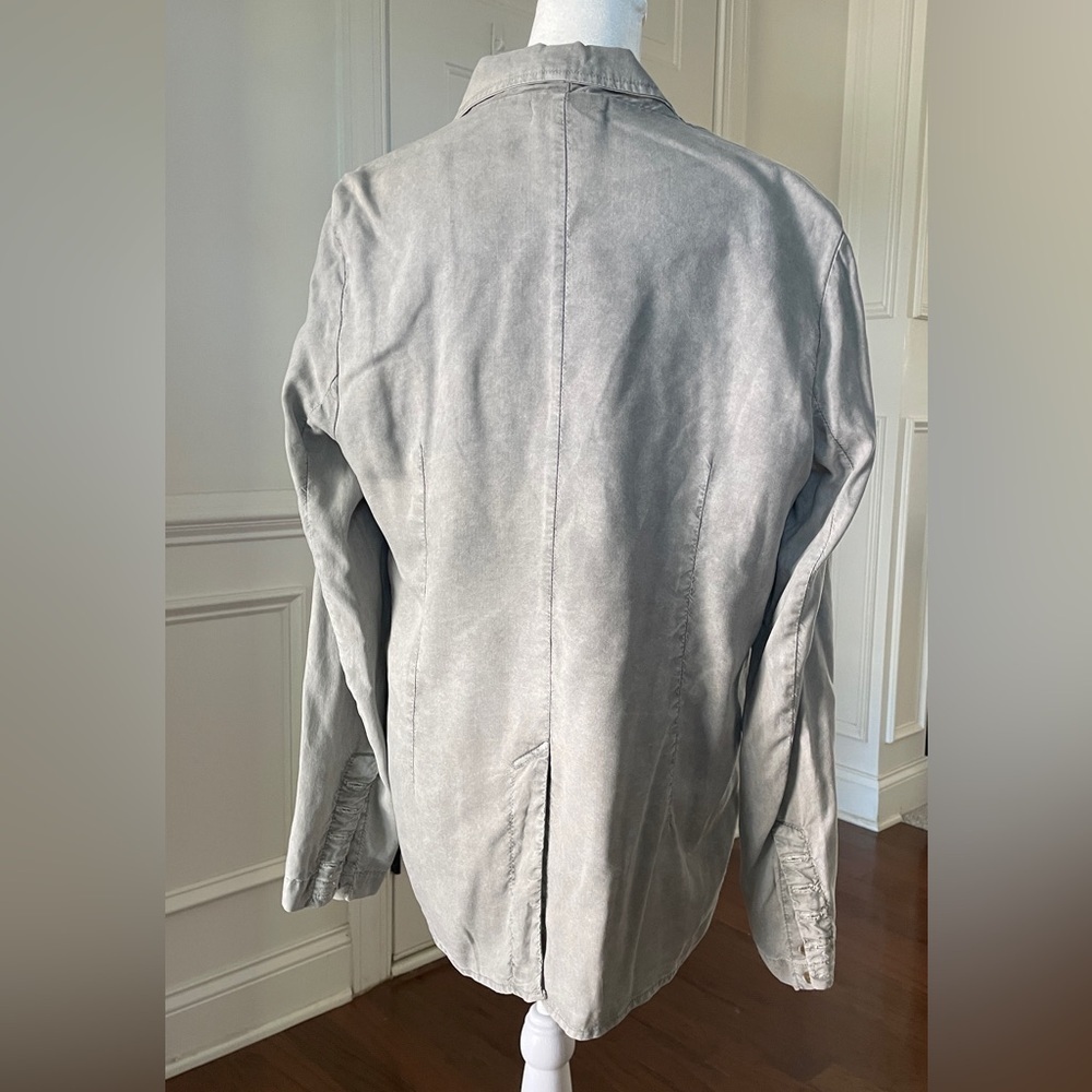 Bella Dahl Easy Longline Green/Gray Blazer Size M - Picture 4 of 6